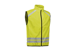Reflective yellow vest (stretch) M/L